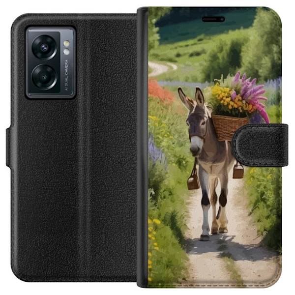 OnePlus Nord N300 Plånboksfodral Åsna Djurmotiv Rolig Design Naturmotiv Populär Dekor Humor Grafiskt Djurtema Exotiskt