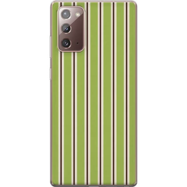 Kompatibelt Mobildeksel til Samsung Galaxy Note20 Matcha Stripe grønn
