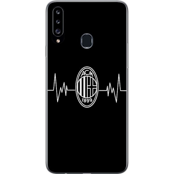 Samsung Galaxy A20s Gjennomsiktig deksel AC Milan