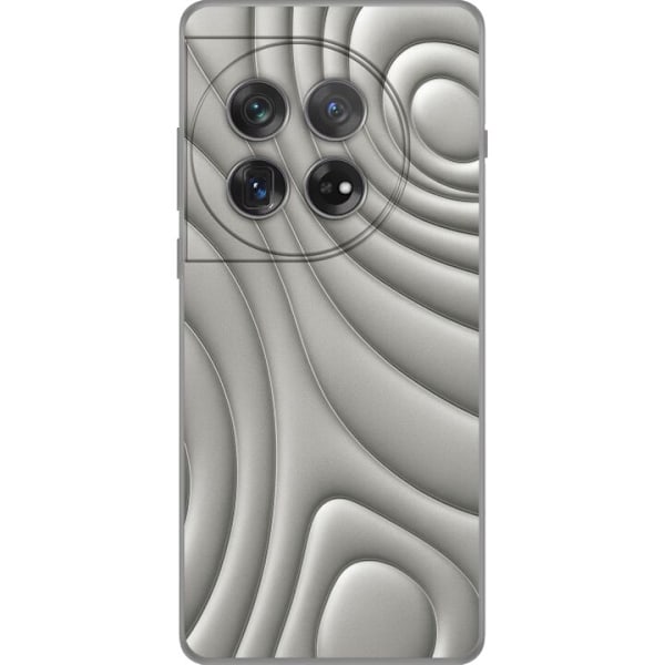 OnePlus 12 Läpinäkyvä kuori Hopea-aallot