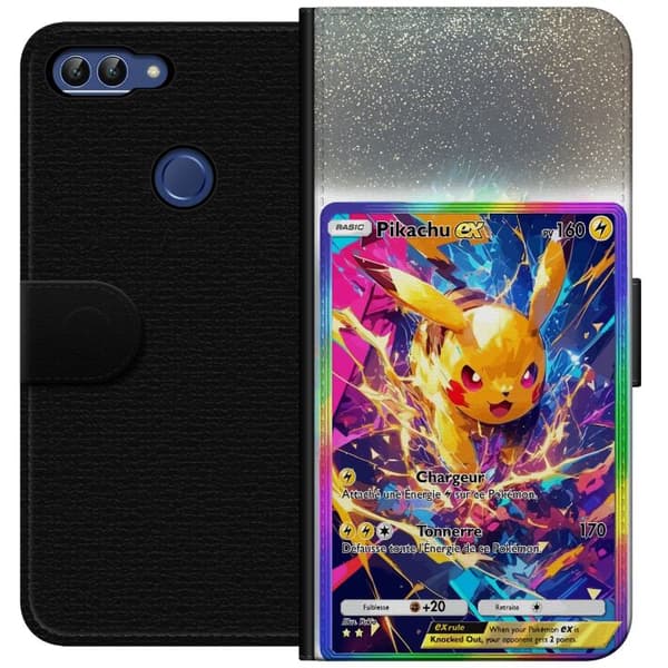 Kompatibel Tegnebogsetui til Huawei P smart Pikachu gul