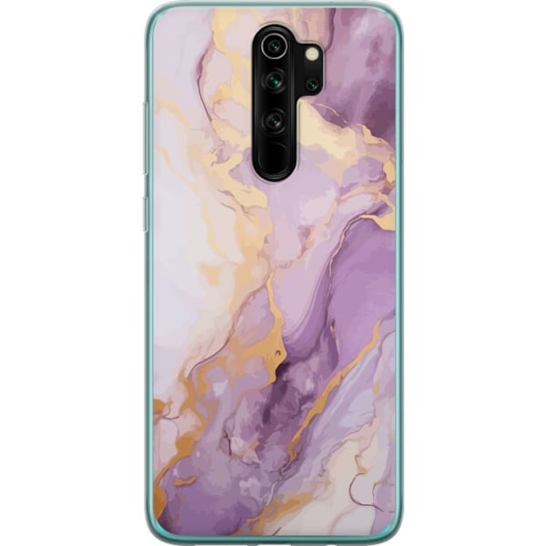 Xiaomi Redmi Note 8 Pro  Läpinäkyvä kuori Marmori Violetti