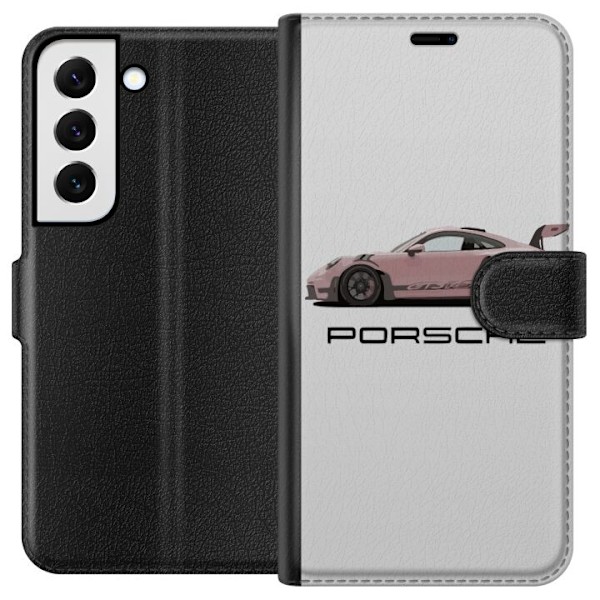 Samsung Galaxy S22 5G Lommeboketui Porsche 911 Pink