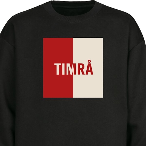 Sweatshirt för Vuxen | Klassisk Collegetröja Timrå – Hock svart L