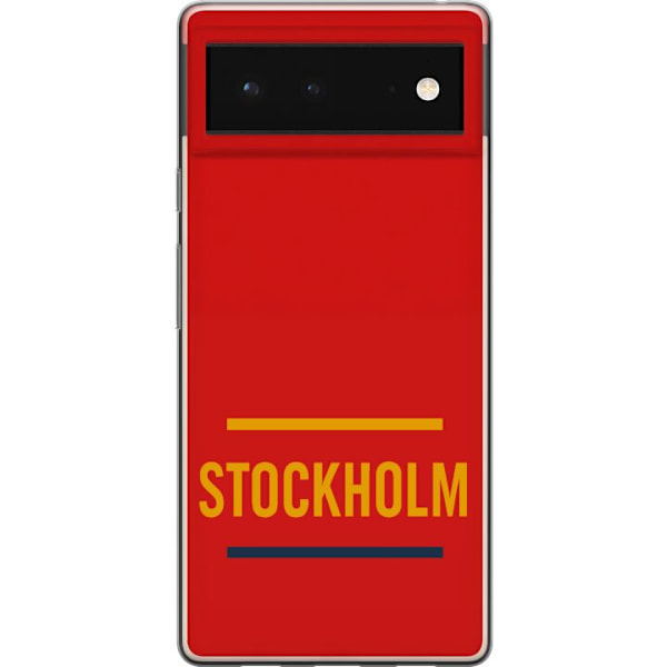 Google Pixel 6 Läpinäkyvä kuori Stockholm – Hockey