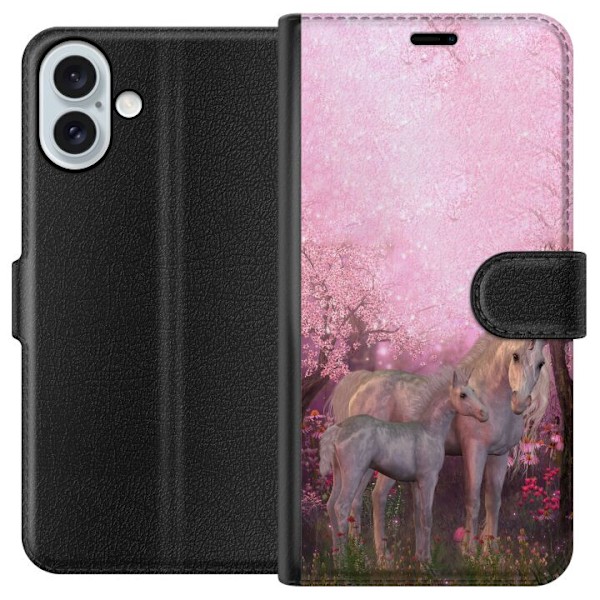 Apple iPhone 16 Plus Lommeboketui Unicorn