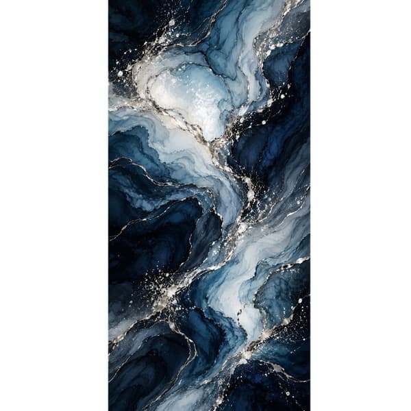 Kompatibel Tegnebogsetui til Apple iPhone 13 Pro Natmarmor blå