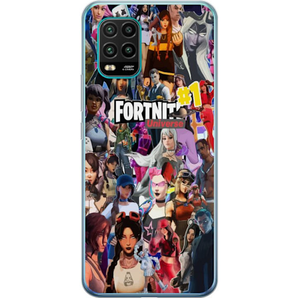 Xiaomi Mi 10 Lite 5G Gennemsigtig cover Fortnite