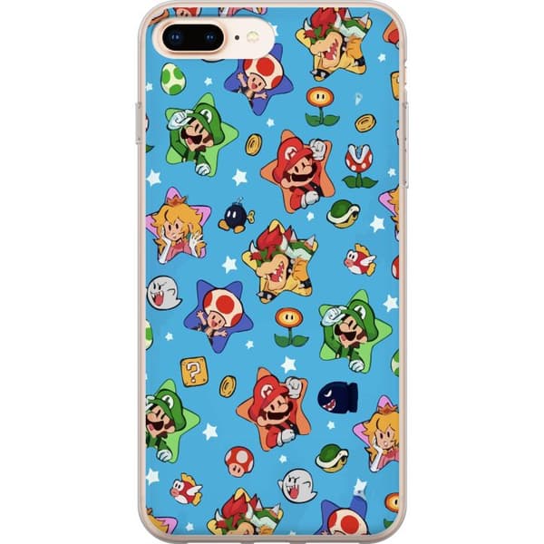Kompatibel Mobilcover til Apple iPhone 8 Plus Nintendo Mario Mønster Switch-spil