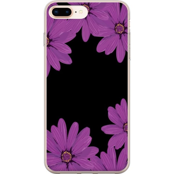 Apple iPhone 8 Plus Gjennomsiktig deksel Blomsterverk