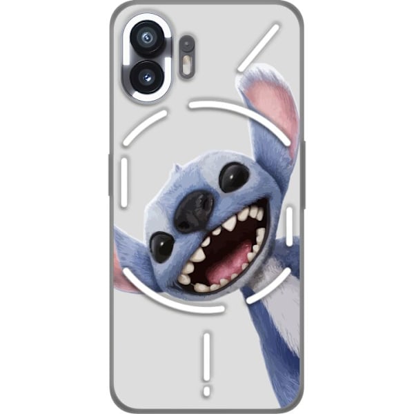 Nothing Phone (2) Genomskinligt Skal Stitch i Fart – Kawaii Design för Fans & Barn