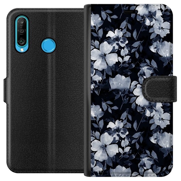 Huawei P30 lite Tegnebogsetui Månelys Mark