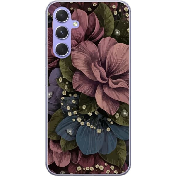 Kompatibelt Mobildeksel til Samsung Galaxy A54 Blomster