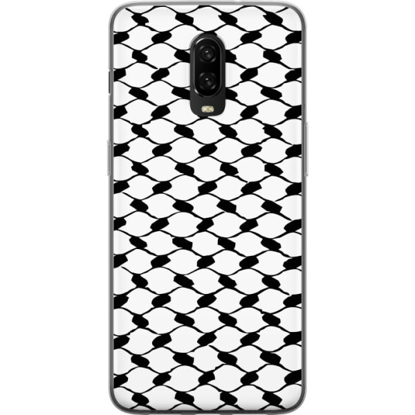 OnePlus 6T Gennemsigtig cover Keffiyeh mønster