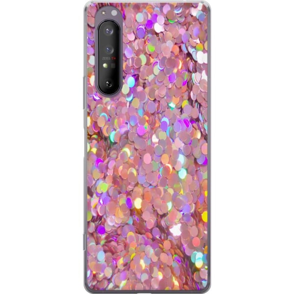 Sony Xperia 1 II Läpinäkyvä kuori Kimalteleva