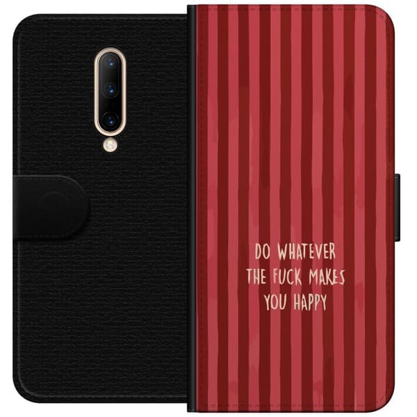 Kompatibelt Lommeboketui til OnePlus 7 Pro Gör det som gör dig glad rød