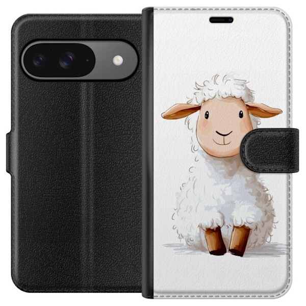 Google Pixel 9 Lompakkokotelo Suloinen Lammas - lasten ja vauv