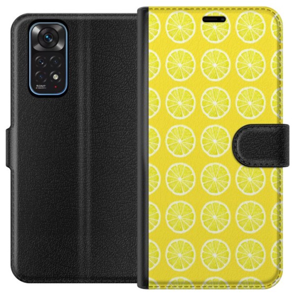 Xiaomi Redmi Note 11 Lompakkokotelo Citroner