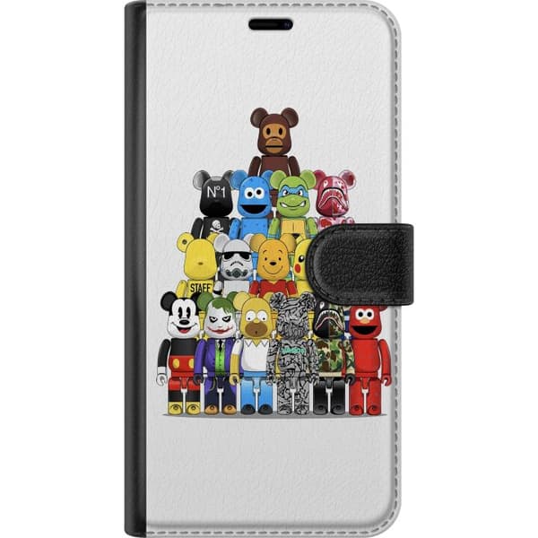 Kompatibelt Plånboksfodral till Samsung Galaxy A20e Bearbrick