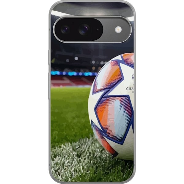 Google Pixel 9 Pro Genomskinligt Skal Fotboll Arena