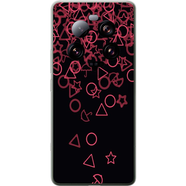 Xiaomi 13 Ultra Gennemsigtig cover Squid Game Ikoner Serie Design Populært TV Spil Ikoner Grafisk Motiv Asiatisk Trend Dramaserie