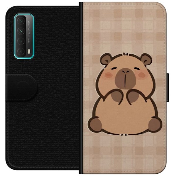 Huawei P smart 2021 Tegnebogsetui Mobilskal kawaii capybara flera figurer japansk stil