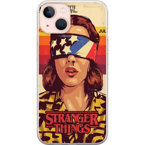 Apple iPhone 13 mini Läpinäkyvä kuori Stranger Things VHS