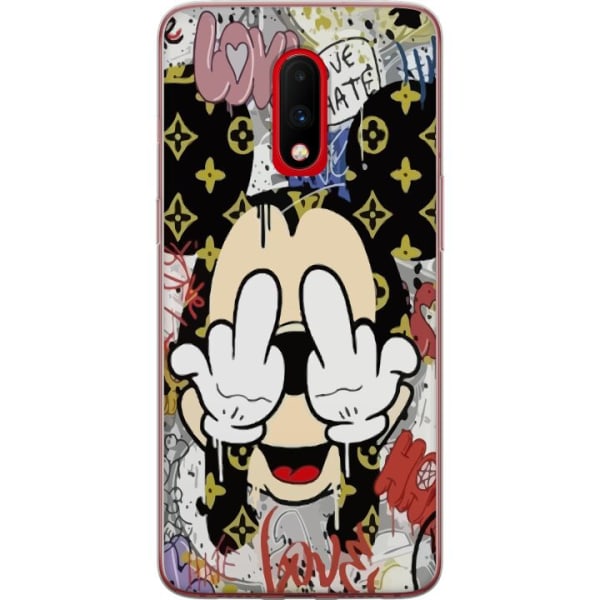 OnePlus 7 Gennemsigtig cover Mickey Mouse