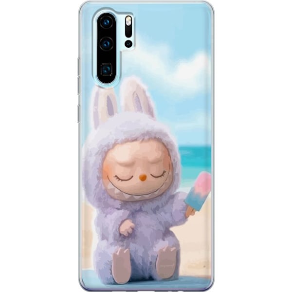 Huawei P30 Pro Läpinäkyvä kuori Labubu Vaaleanpunainen Tunn