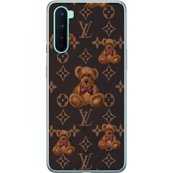 OnePlus Nord Läpinäkyvä kuori Louis Vuitton Teddykarhu Kuvio Ylellinen Muotisuunnittelu Suosittu Motiivi Muoti-Trendi Ylelliset Asusteet