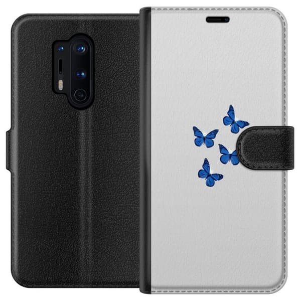 Yhteensopiva Lompakkokotelo OnePlus 8 Pro Perhoset