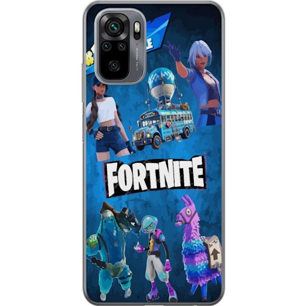 Xiaomi Redmi Note 10S Läpinäkyvä kuori Fortnite