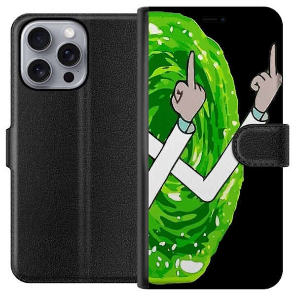 Apple iPhone 16 Pro Max Tegnebogsetui Rick and Morty