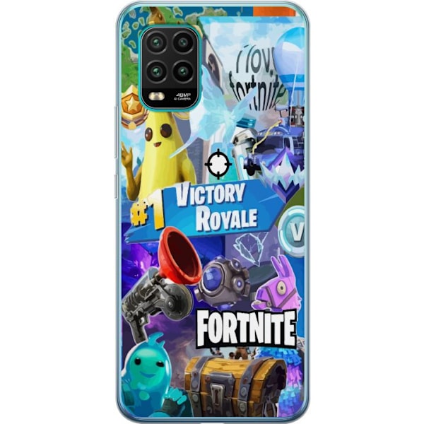 Xiaomi Mi 10 Lite 5G Gennemsigtig cover Fortnite