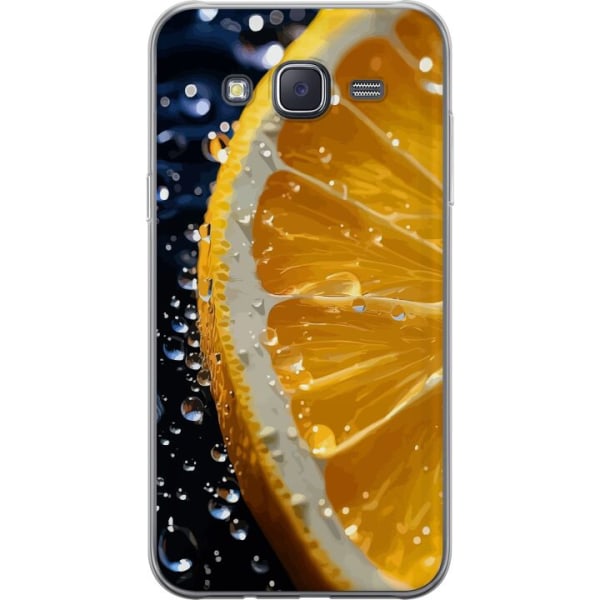 Samsung Galaxy J5 Läpinäkyvä kuori Appelsiini