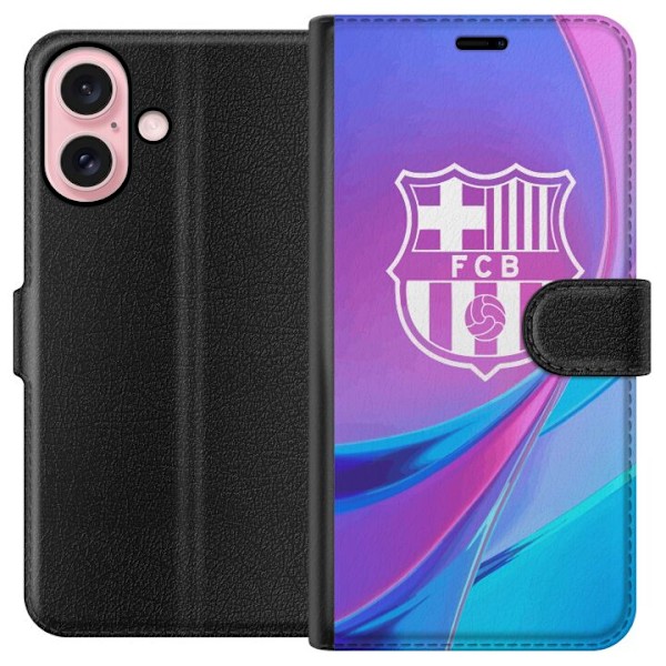 Apple iPhone 16 Lommeboketui FC Barcelona