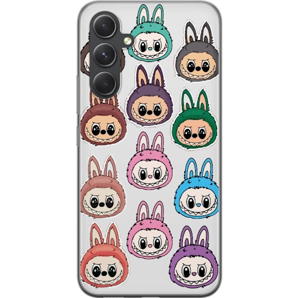 Samsung Galaxy S24+ Gjennomsiktig deksel Labubu Macaron Monste