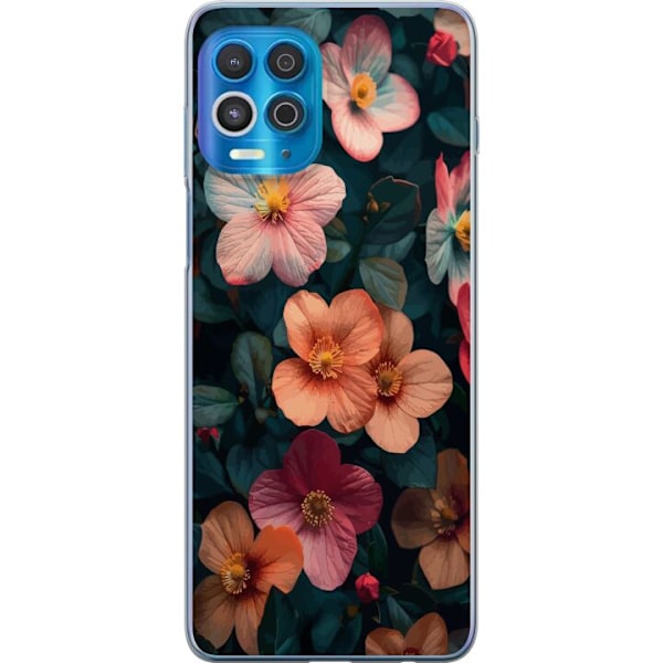 Motorola Edge S Gjennomsiktig deksel Blomster