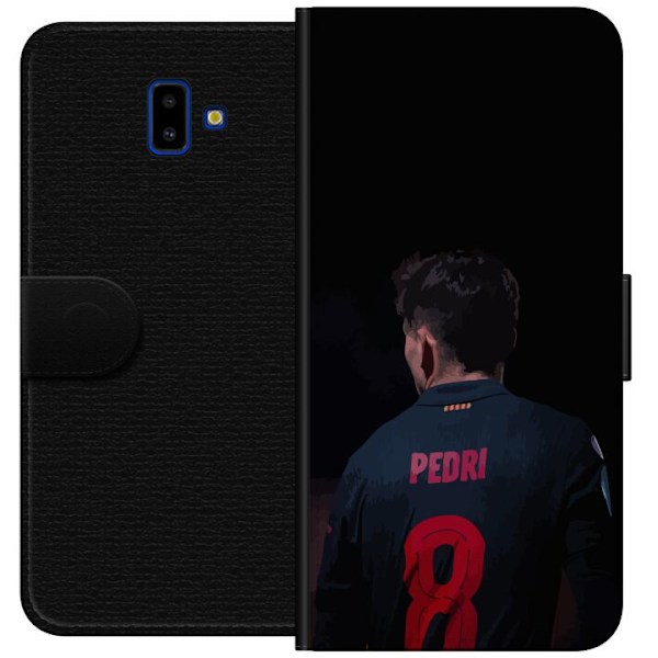 Samsung Galaxy J6+ Tegnebogsetui Pedri FC Barcelona Fodbold Sp