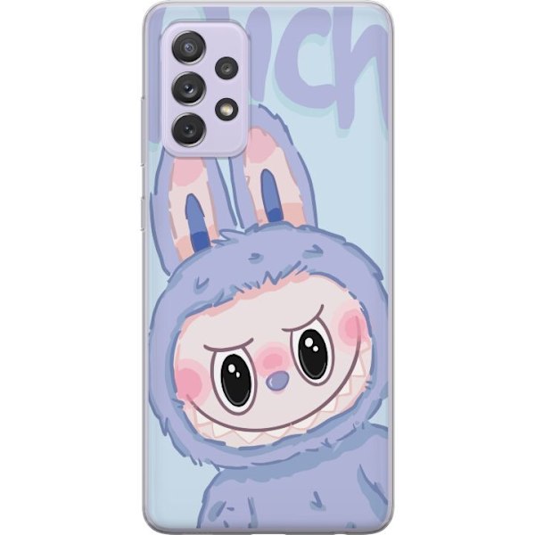 Samsung Galaxy A52s 5G Läpinäkyvä kuori Sininen Jänis Labubu