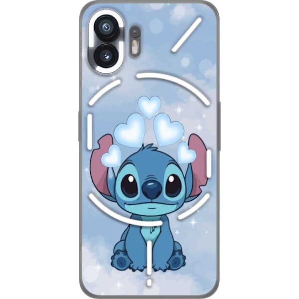 Nothing Phone (2) Genomskinligt Skal Stitch Hoppande Glädje – Rolig Design för Present