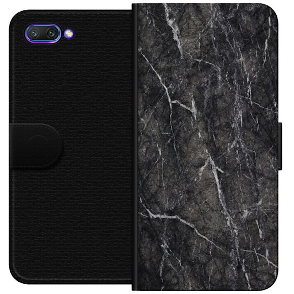 Honor 10 Tegnebogsetui Sort Marmor