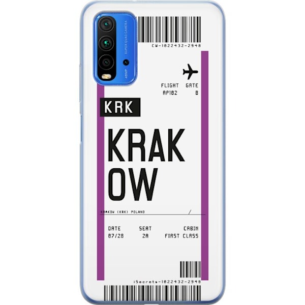 Xiaomi Redmi 9T Läpinäkyvä kuori Krakow