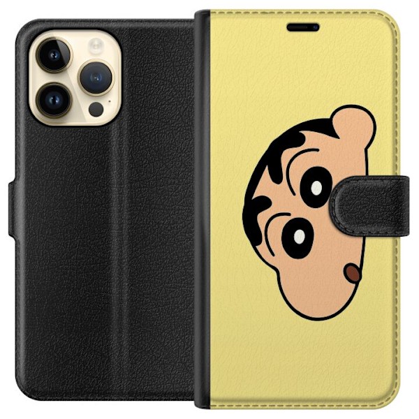 Apple iPhone 14 Pro Max Tegnebogsetui Peeking Shinchan