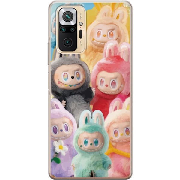 Xiaomi Redmi Note 10 Pro Genomskinligt Skal Labubu Sketch Style – Handritat monster i tusch