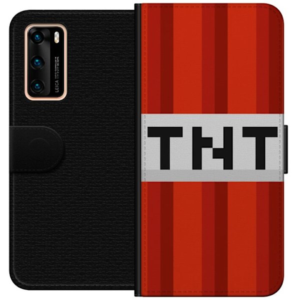 Huawei P40 Tegnebogsetui Minecraft TNT