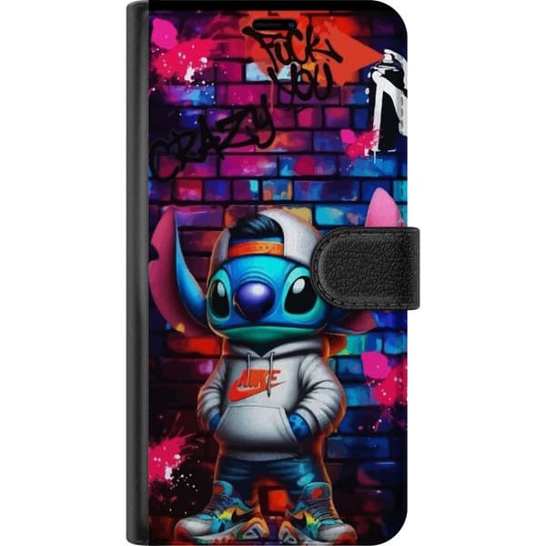 Kompatibelt Lommeboketui til Apple iPhone 11 Gatekunstalien i hettegenser i neon-graffitistil