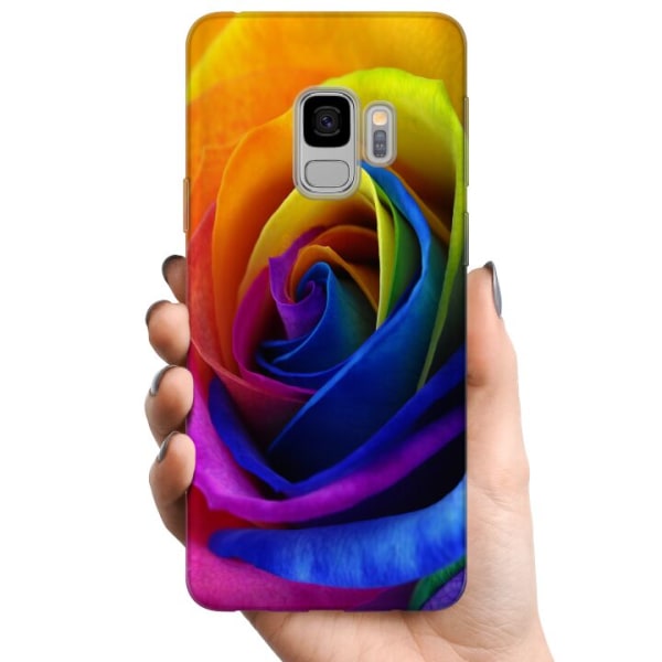 Samsung Galaxy S9 TPU Mobildeksel Regnbue Rose