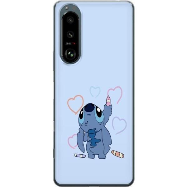 Sony Xperia 5 III Gennemsigtig cover Stitch Hjerter