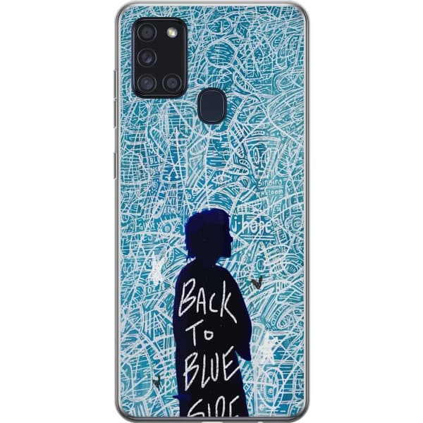 Kompatibelt Mobildeksel til Samsung Galaxy A21s Back To Blue Side turkis